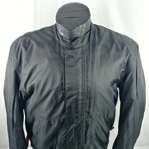 Tour Master Intake Jacket Windbreaker Men Large 44 Quilted Liner Black Full Zip - Picture 1 of 12