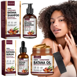 Batana Oil Hair Growth Kit Hair Growth Shampoo Conditioner Batana Oil Hair Serum - Picture 1 of 17
