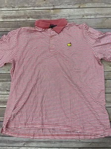 MASTERS COLLECTION Augusta National Men XL Fairway Stripe Cotton POLO Shirt  - Picture 1 of 8