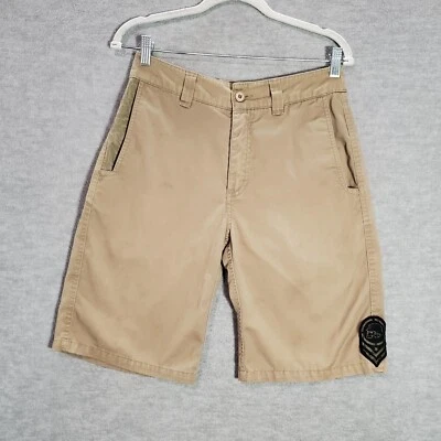 Pantalones Cortos DE COLECCIÓN Metal Mulisha Hombres 30 Chino Logo Parche Bolsillos Entrepierna 10" LEER Foto 1 de 4