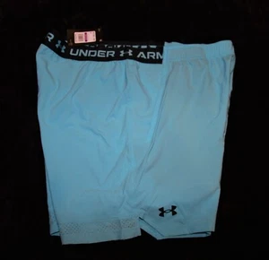 NWT Under Armour blue turquoise fitted Vanish 6" shorts Men's XXL 2XL $45 LAST 1 - Picture 1 of 1