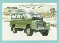 CAR / TRUCK  -  GOLDEN  ERA  POSTCARD  -  LAND  ROVER  109  INCH  STATION  WAGON