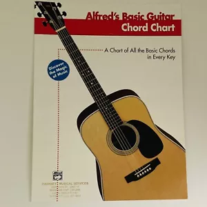 ALFRED'S BASIC GUITAR CHORD CHART (1996) Chart of All Basic Chords in Every Key - Picture 1 of 1