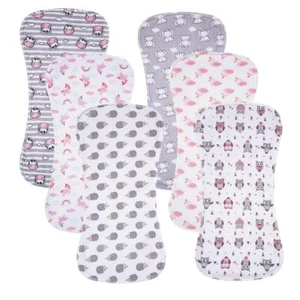 6 Pack Cotton Baby Burp Cloths Extra Absorbent Soft for Baby Boys and Girls M... - Picture 1 of 7