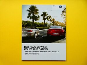 Prospekt / Katalog / Brochure BMW 6er F13 Coupe und Cabrio / Cabriolet  1/2011
