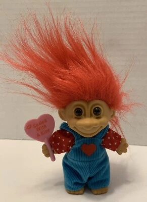 Figura Muñeca Troll RUSS Berrie de Colección 4" Pelo Rojo Sellada con un Beso #18405 Foto 1 de 4