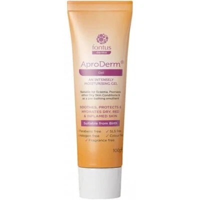 AproDerm Gel 100g - Feuchtigkeitsgel für trockene Haut, Dermatitis, Ekzeme, Schuppenflechte