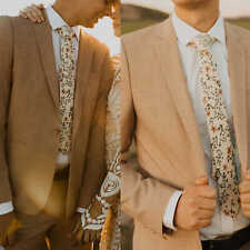 Men's Suit Khaki Lightweight Notch Lapel Casual Wedding Suit Custom Gift