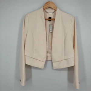 White House Black Market Damen Blazer Jacke Größe 6 Creme Off White Cropped Neu - Bild 1 von 15