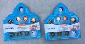 Lot Of 2 Disney Frozen Fisher-Price Little People Carry Along Castle Toy-NEW - Picture 1 of 4