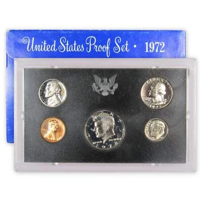 1972 Clad Proof Set U.S. Mint Original Government Packaging OGP - Image 1 of 4