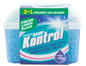 Kontrol Mini Moisture Trap - Linen Scent Static Caravan Absorbs Damp - Picture 1 of 6