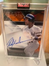 Rickey Henderson 2015 Topps Finest Greats Orange Autograph 4 / 25 Yankees