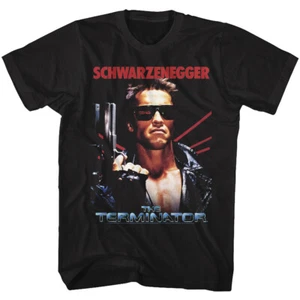 The Terminator 80's Movie Schwarzenegger 45 Longslide Laser Sights Men's T Shirt - Picture 1 of 3