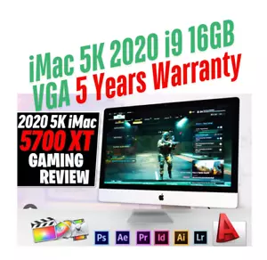 Apple iMac 27" Retina 5K 2020 10 Core i9 128GB RAM 1TB SSD RADEON 5700XT 16GB - Bild 1 von 9
