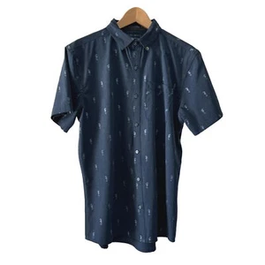 Camisa William Murray Azul Marino I See Horses Estampado SS Abotonada, Talla M - Imagen 1 de 9