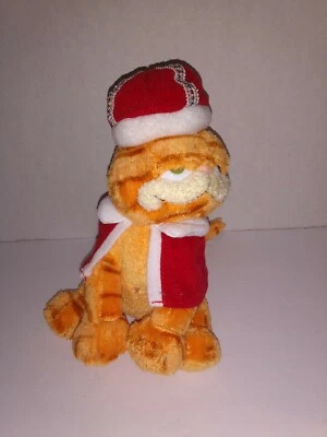 2006 Ty Garfield His Majesty King Cat Beanie Baby Plush 8" Tall - Image 1 of 4