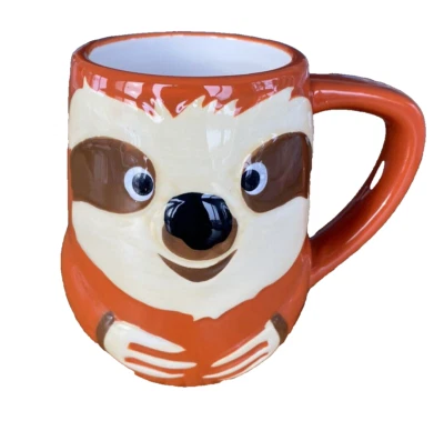 Taza perezosa coleccionable animal café taza de té naranja súper linda Foto 1 de 4
