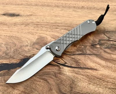 Nuevos cuchillos Chris Reeve Umnumzaan vidrio granallado punto de caída corte magna Foto 1 de 4