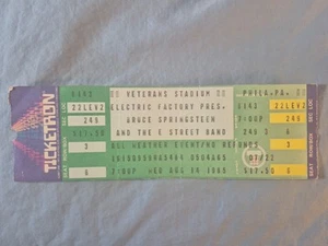 August 8-14-85 1985 Bruce Springsteen Ticket Stub Veterans Stadium Philadelphia - Picture 1 of 2