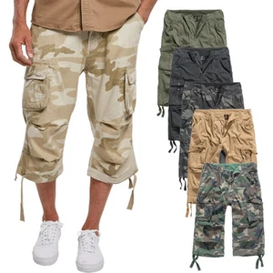 Brandit URBAN LEGEND Cargo 3/4 Army Shorts - Picture 1 of 32