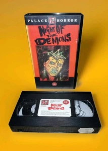 Night Of The Demons VHS PAL 1988 Small Box Palace Horror - Graham Humphreys Art - Picture 1 of 8