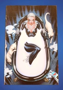 Amazing Spider-Man #54 J Scott Campbell Black Cat Milk Bath Foil Virgin Variant - Picture 1 of 1