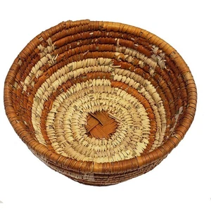 Southwestern Woven Key Basket - 6.75`" dia, 3.5" deep - FREE SHIPPING - Picture 1 of 3