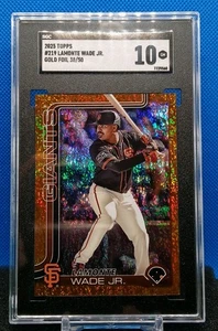 Lamonte Wade Jr. SGC 10 38/50 Gold Foil Parallel 2025 Topps #219 Giants GEM MINT - Bild 1 von 9