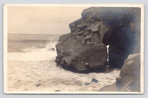 RPPC La Jolla and Point Loma Beach View Shore c1910 Unposted Real Photo Postcard - Picture 1 of 2