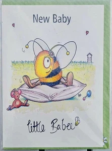 The Compost Heap New Baby Greeting Card Little Babee Bee Hive Humourous Funny - Picture 1 of 2