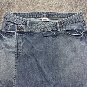 Colours Of The World blauer Jeans Wickelrock Taschen Knopf Damen Gr. 42 - Bild 1 von 9