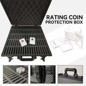 KEHUASHINA Gedenkmünzen Sammlung Münzen Storage Box Für 100 Stück Münze Slab - Bild 1 von 12