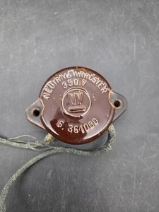 Vintage Westinghouse Neutral Arrester 350V Elektro Keramik 36499 Wh elektrisch  - Bild 1 von 6