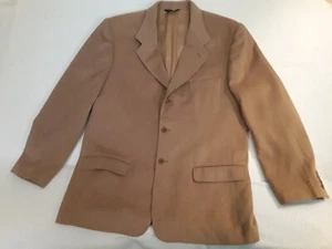 Blazer Sportcoat Jacket Vintage Dress Coat 100% Camel Hair Mens Tan - Picture 1 of 23