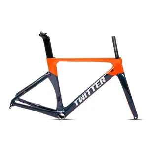 700*25c Thru Alxe 12*142mm Disc Brake Aero Carbon Racing Road Bike Frameset  - Picture 1 of 30