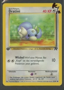 Dratini 1. Edition | Team Rocket 53/82 | Pokemon Karte Deutsch Played/Poor 2000 - Bild 1 von 3