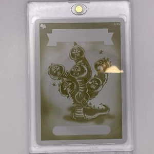 Garbage Pail Kids Printing Plate Sammy Serpent - Yellow - 1 of 1 - Picture 1 of 2