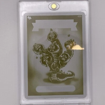 Garbage Pail Kids Printing Plate Sammy Serpent - Yellow - 1 of 1 - Image 1 of 2