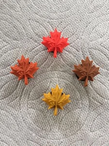 FALL LEAVES JIBBITZ MAPLE LEAF SHOE CHARMS FITS CROCS MAPLE LEAF JIBBITZ - Picture 1 of 5