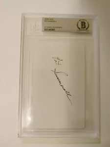 PAT SUMMERALL SIGNIERTE INDEXKARTE PLATTEN BECKETT ZERTIFIZIERT - Bild 1 von 3