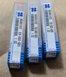 3 ct)-OSG 8595102- HSS Screw Machine Drill Bit, #60 140° Spiral Flute Vanadium - Picture 1 of 7