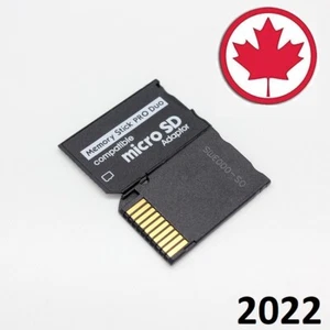 Memory Stick Pro Duo Adapter Micro SD SDHC TF Card Reader Converter Camera PSP - Picture 1 of 1