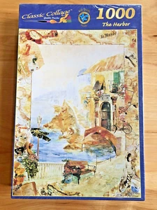 New - "The Harbor" Classic Collage 1000 Piece Jigsaw Puzzle 20" x 27" Sealed - Picture 1 of 2