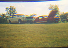 Zwei Shelby Mustangs auf einem Hügel in der Detroit Michigan Show - Ektachrom 35 mm Rutsche