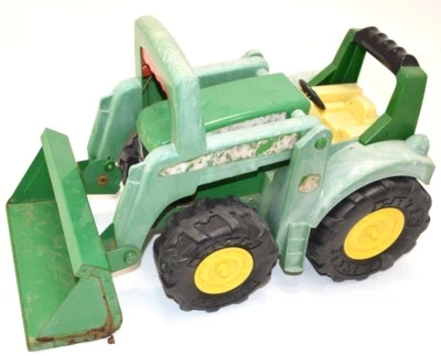 Cargador frontal vintage John Deere plástico verde rojo mango ERTL RARO Foto 1 de 4