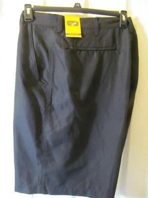 NWT MEN'S BIG & TALL FOUNDRY QUICK-DRI PERFORMANCE FABRIC CASUAL SHORTS, Black - Image 1 of 4