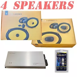 JL Audio C1 6x9" Component & 6x9" 3-Way Speakers & 4 Channel Class D Amplifier - Picture 1 of 8