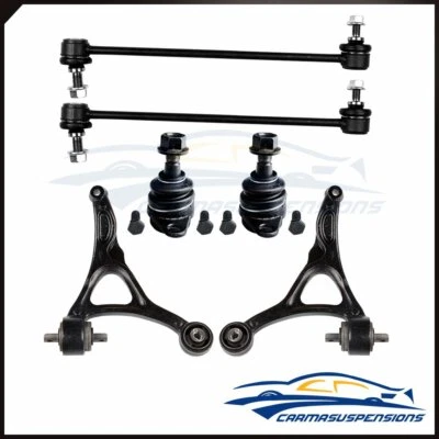 For Volvo XC90 6PCS Front Lower Control Arms Sway Bars Ball Joints Kit 2003-2014 - Image 1 of 4