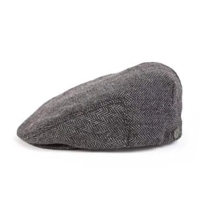 Brixton Hooligan Cap - Grey/Black Herringbone - Bild 1 von 9